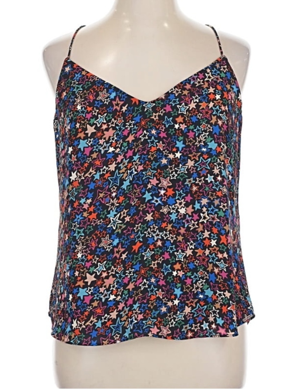J. Crew Multicolor Star-Print Spaghetti-Strap Cami